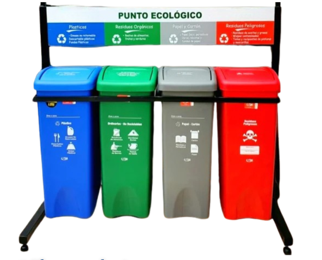 PUNTO ECOLOGICO 4 PUESTOS 53 LITROS