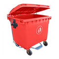 CONTENEDOR 1100 LITROS ROJO