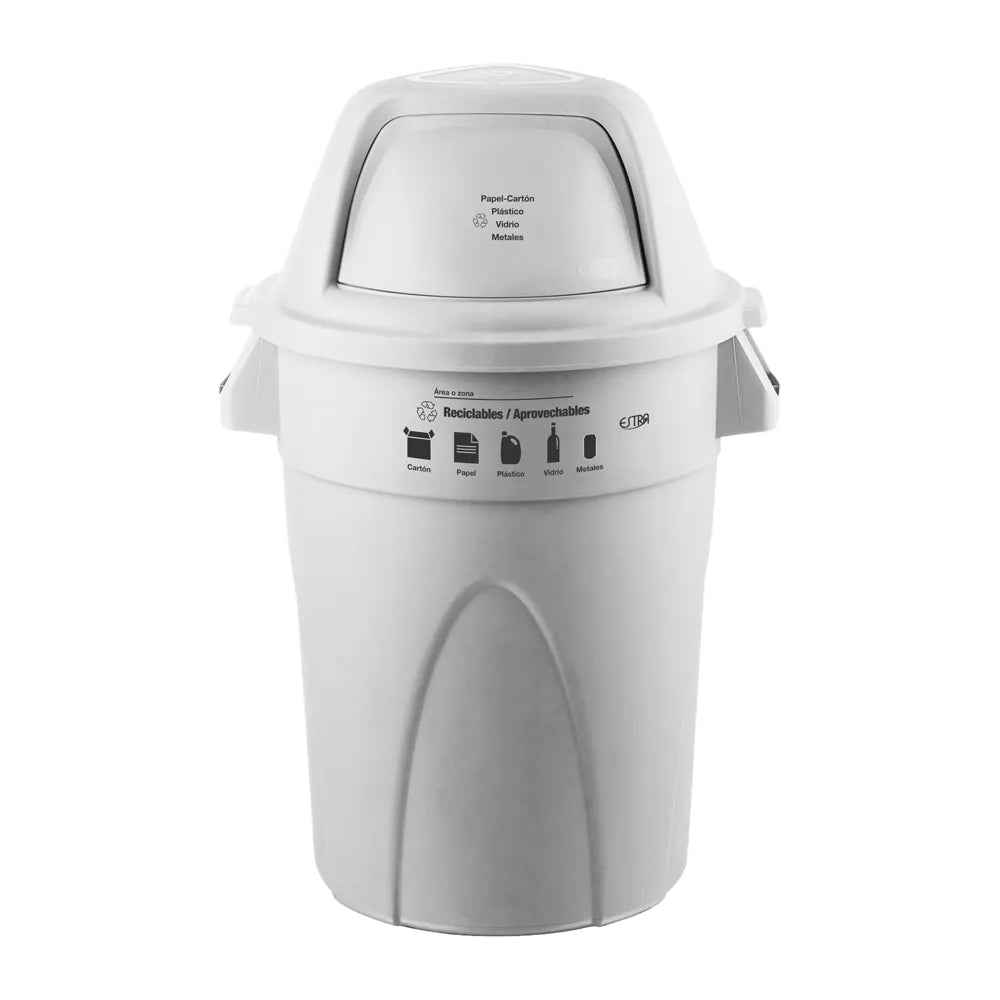 TACHO 121 LITRO TAPA BUZON GRIS