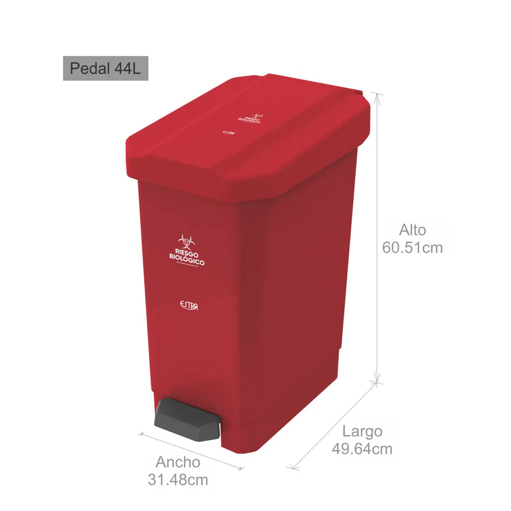 TACHO 44 LITROS ROJO