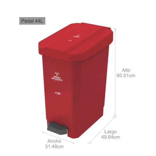 TACHO 44 LITROS ROJO