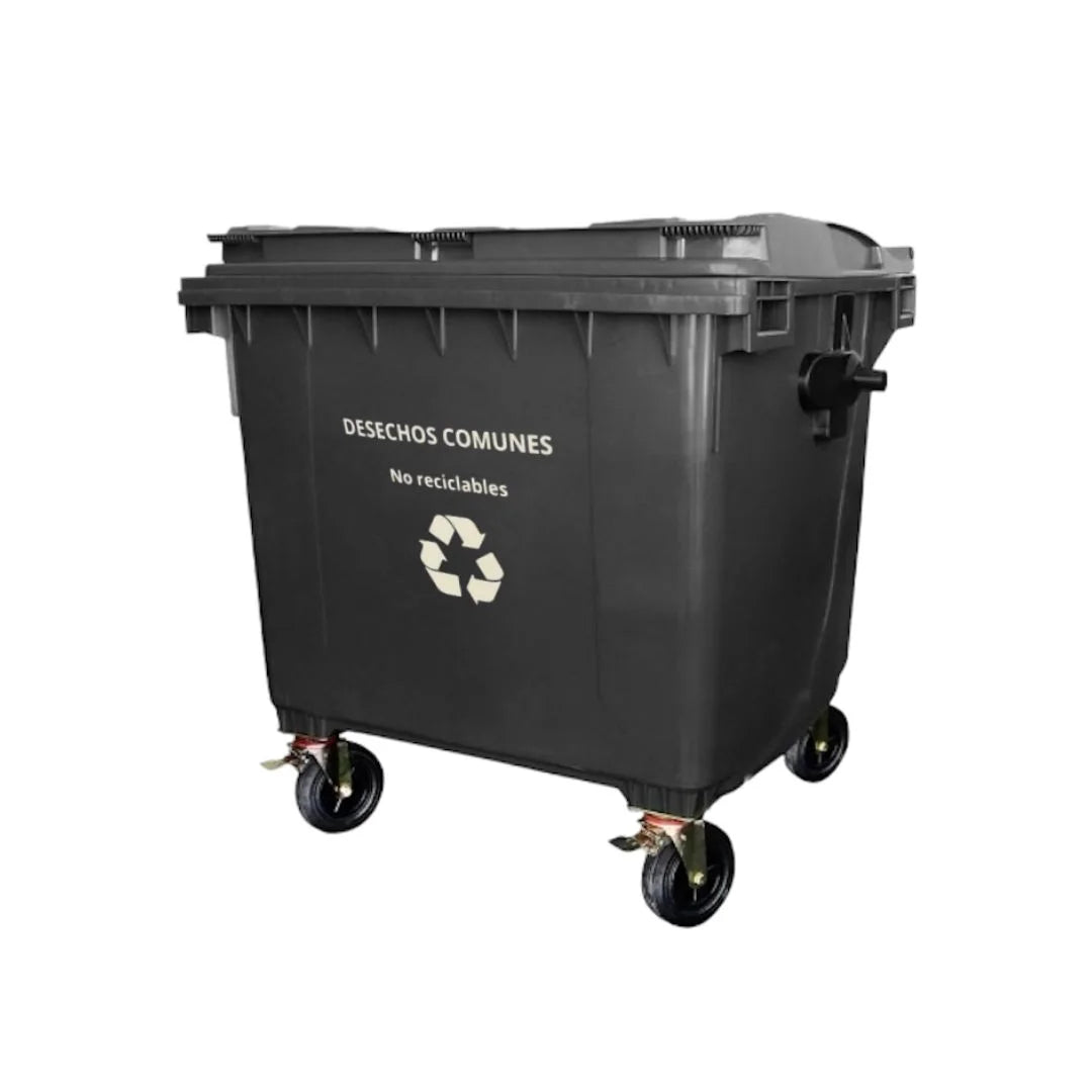 CONTENEDOR 660 LITROS NEGRO