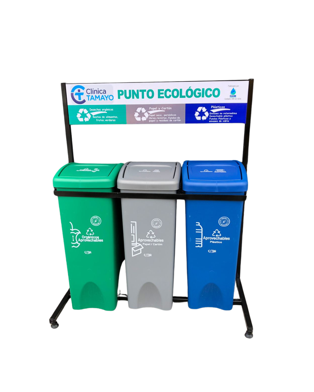 PUNTO ECOLOGICO 3 PUESTOS 53 LITROS