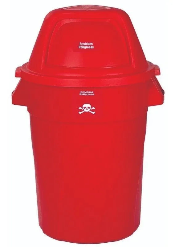 TACHO 121 LITROS TAPA BUZON ROJO