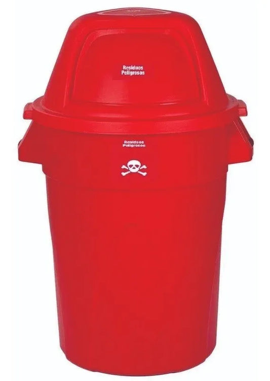TACHO 121 LITROS TAPA BUZON ROJO